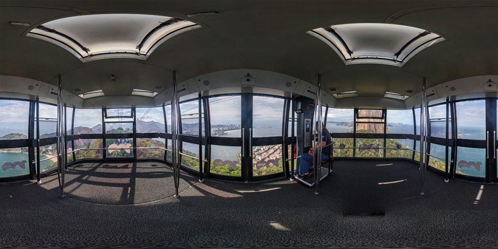 Teleférico Pao de açucar em 360° para o google street view
